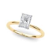 2 ctw Radiant Lab Grown Certified Diamond Solitaire Engagement Ring